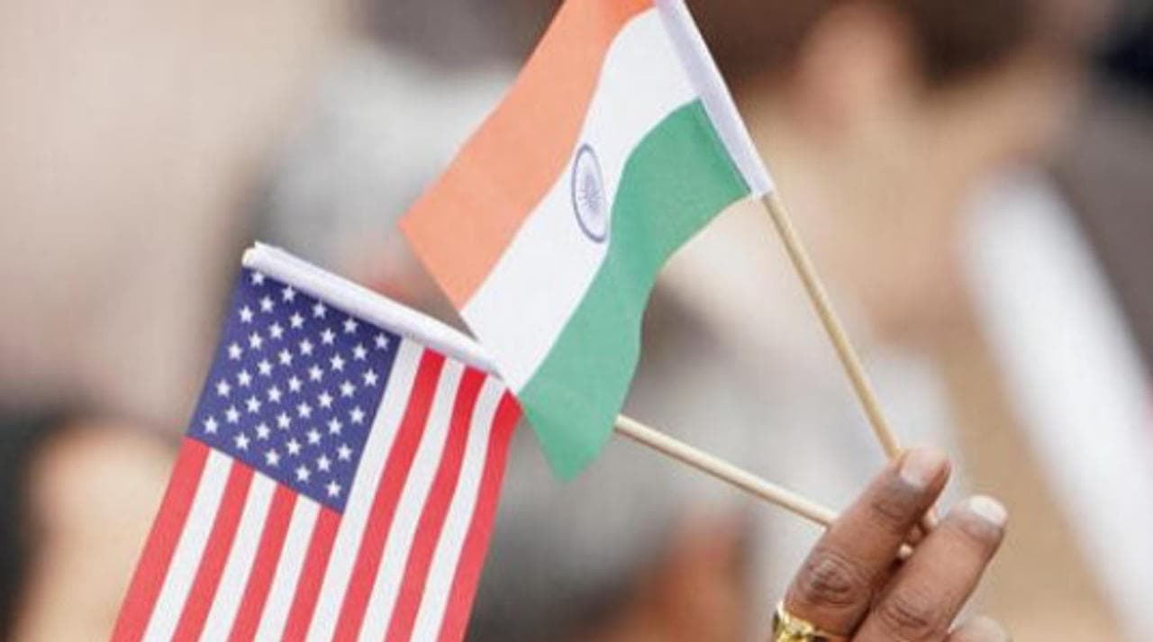 India-US Flags
