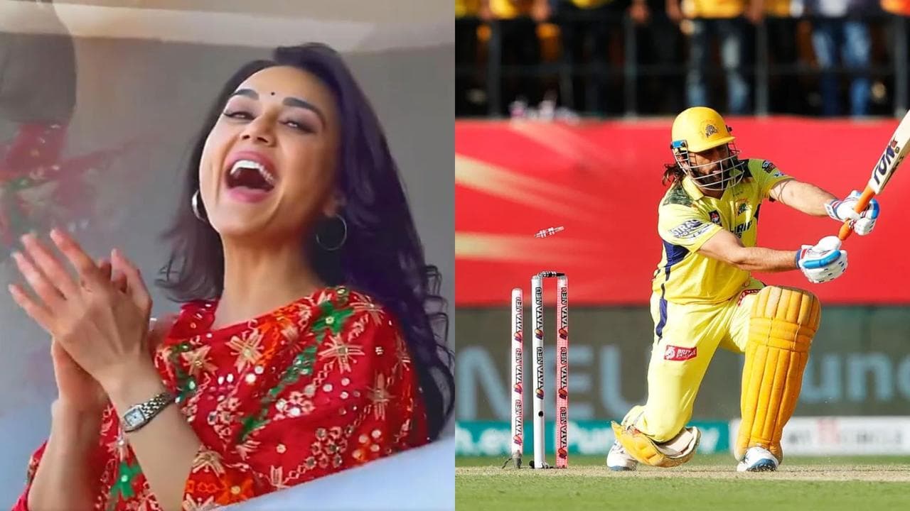 Preity Zinta reaction on MS Dhoni Golden Duck 