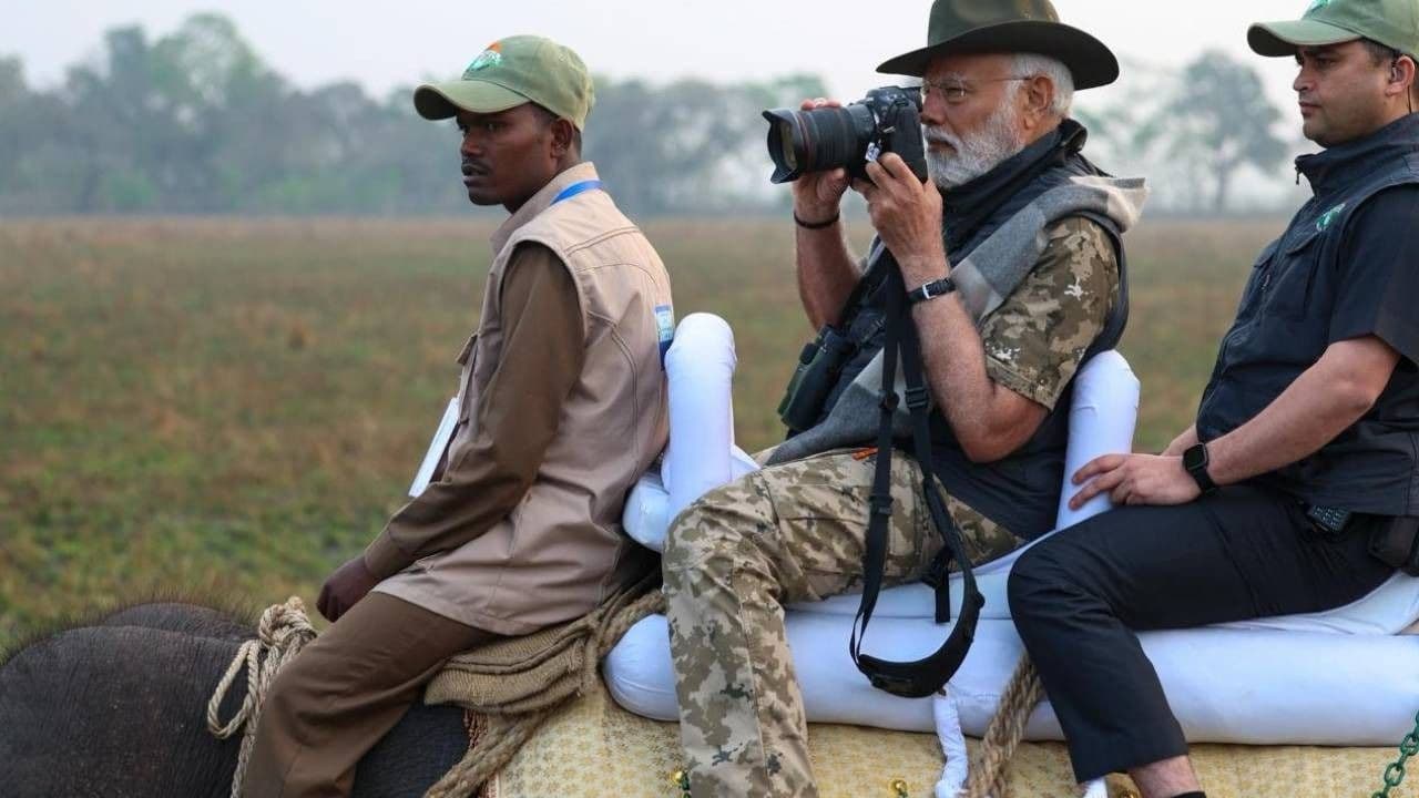 PM Narendra Modi in Kaziranga National Park
