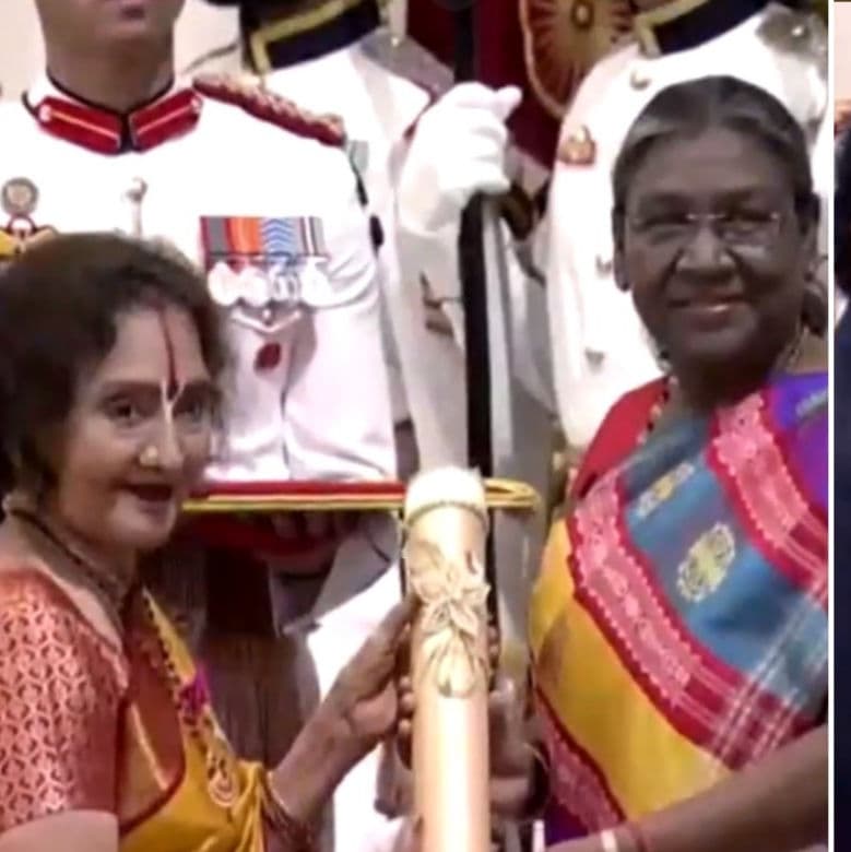 Chiranjeevi, Vyjayanti Mala  honored with Padma Vibhushan