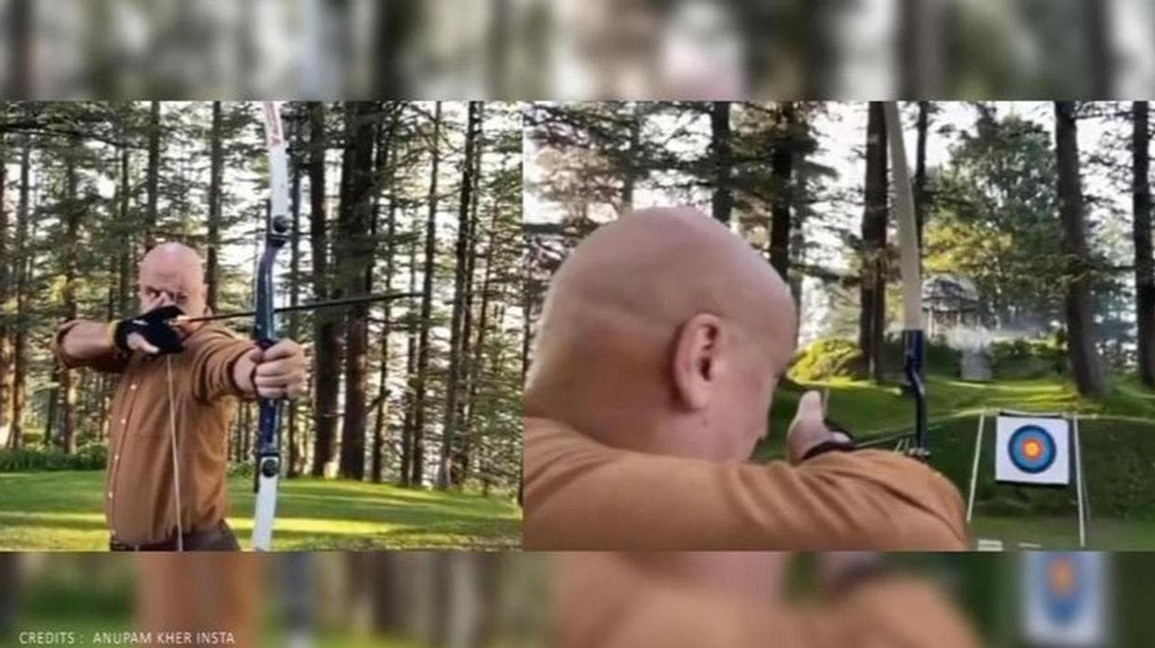 Anupam Kher Tries Hands On Archery, Has A Special Request For Olympic Selection Committee