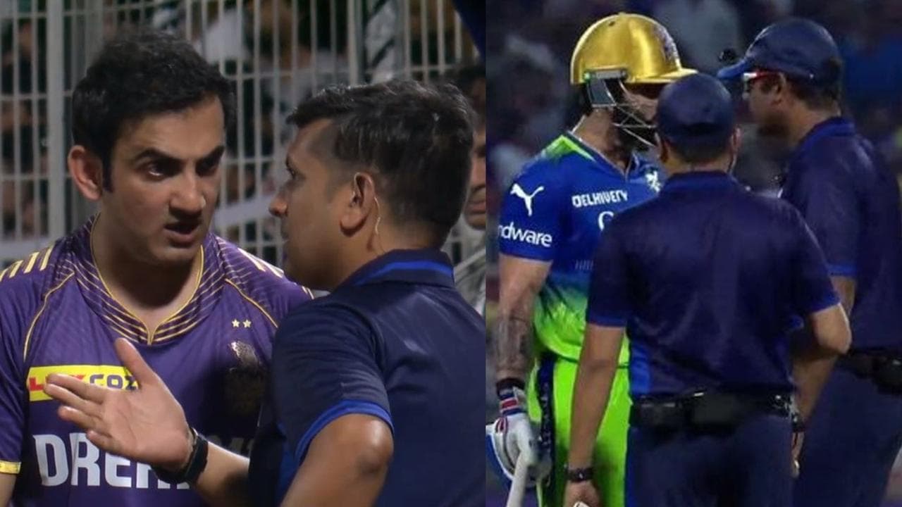 After virat kohli gautam gambhir furious on umpire