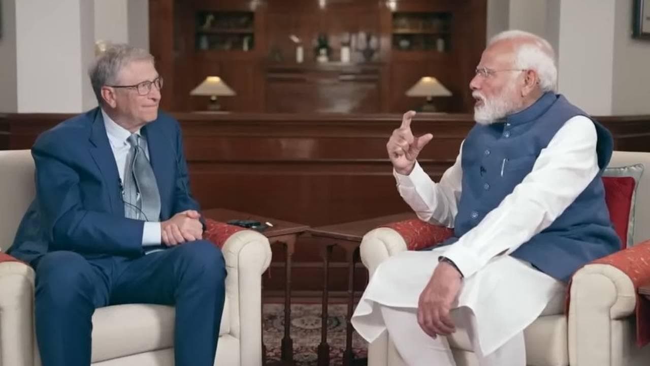 Bill Gates and PM Narendra Modi