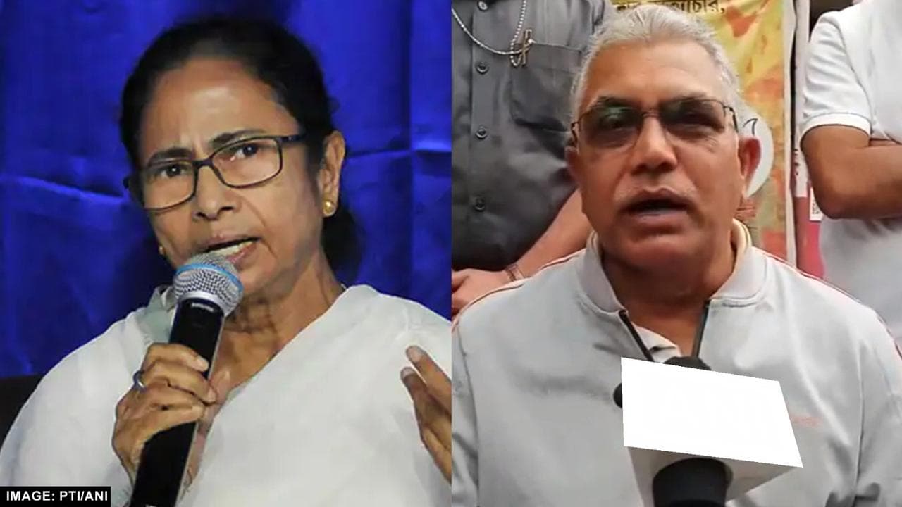 Mamata Banerjee & Dilip Ghosh