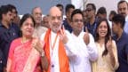 Amit Shah Casts Vote In Ahmedabad, Urges Voters to 'Choose Govt Which Is Against Corruption' 