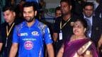 rohit sharma with his mother