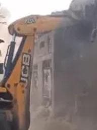 Bulldozer action in madhya pradesh