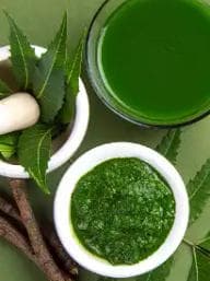 Lemon and Neem: Combine 1 tsp. lemon juice and 2 tbs. Neem powder. Apply it to the face and keep it for 20 minutes. Wash it off with warm water.