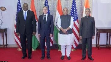 India-US 2+2 Ministerial Dialogue (Image: ANI)