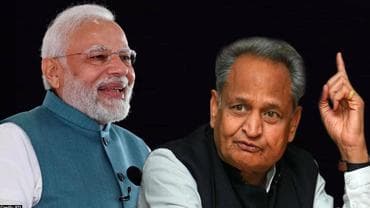 PM Narendra Modi vs Rajasthan CM Ashok Gehlot (Image: PTI)