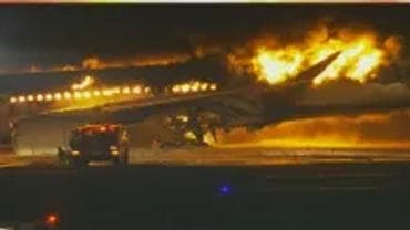 Japan Plane fire